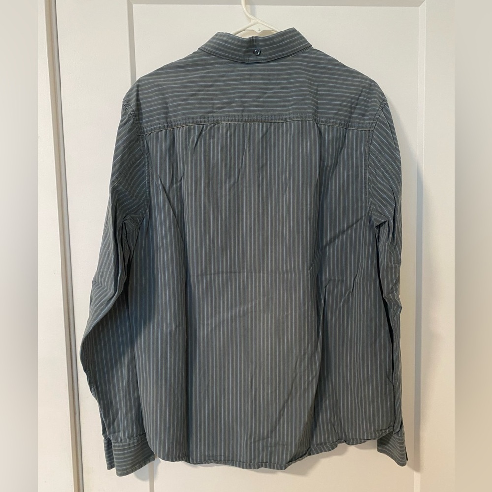 Original Penguin Men's Blue Striped Shirt - Picture 2 of 4
